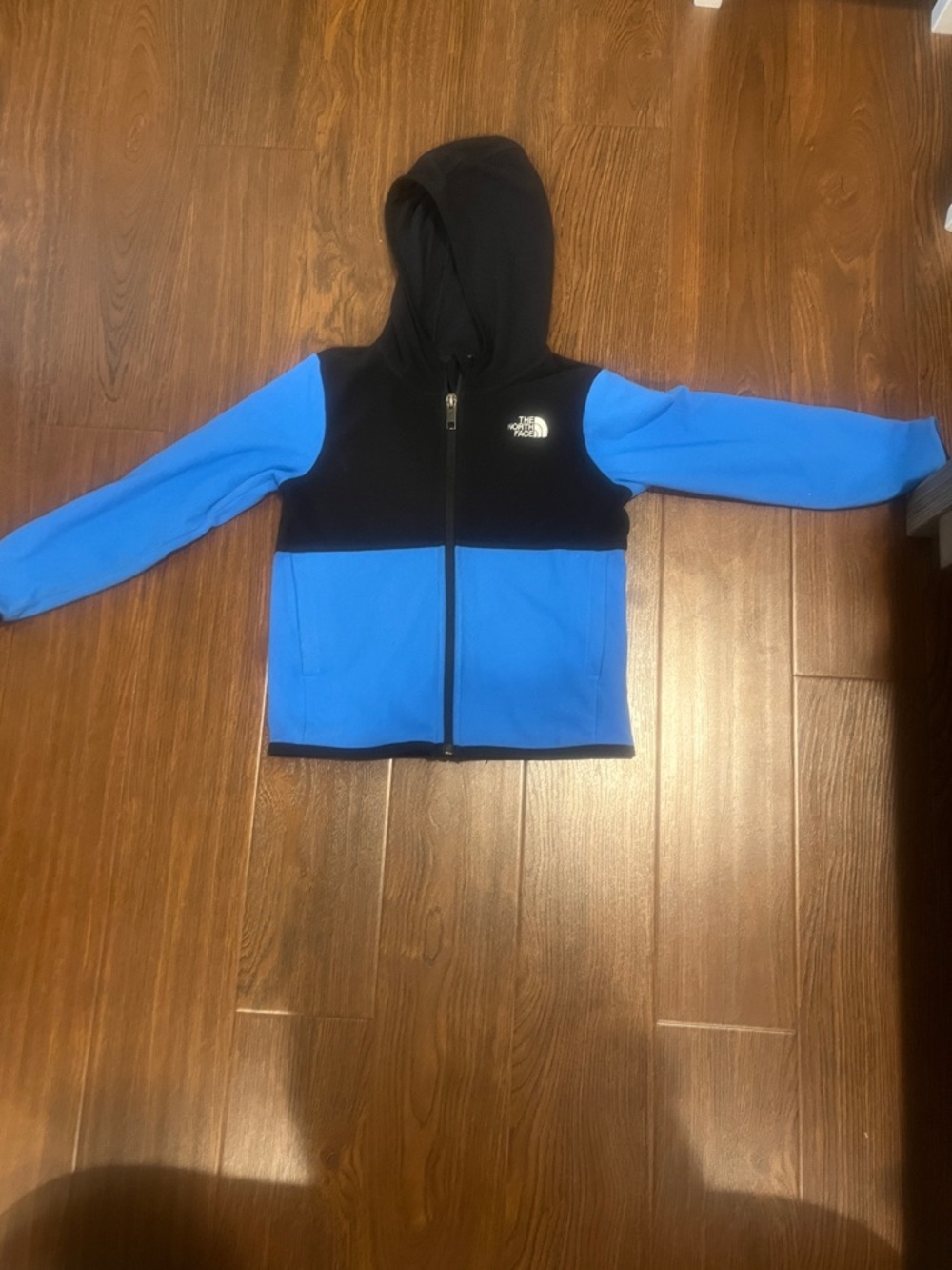 The North Face Kids Black & Blue Hooded Zip Sweatshirt